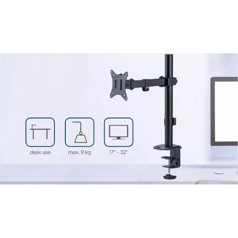 GEMBIRD bureauhouder voor één monitor, 17–32 inch