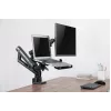 GEMBIRD verstelbare monitorarm voor tafelmontage met notebookplateau (volledig beweegbaar)