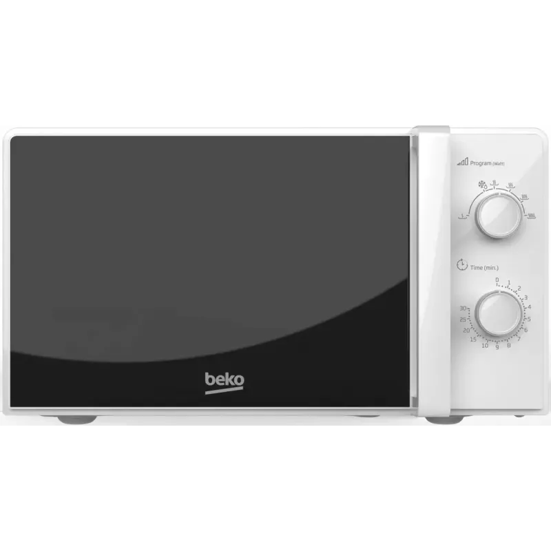 Beko MOC20100WFB solo magnetron, 700 W, 20 l, draaiplateau van 24,5 cm, mechanische bediening, wit