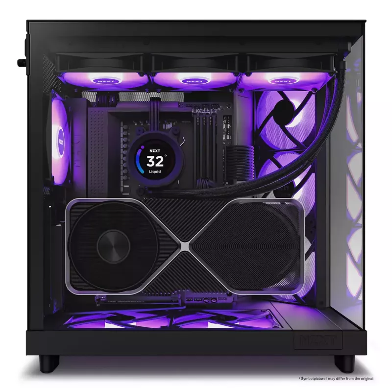 PC-behuizing NZXT H6 Air Flow midi tower zwart