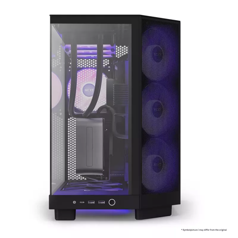 PC-behuizing NZXT H6 Air Flow midi tower zwart