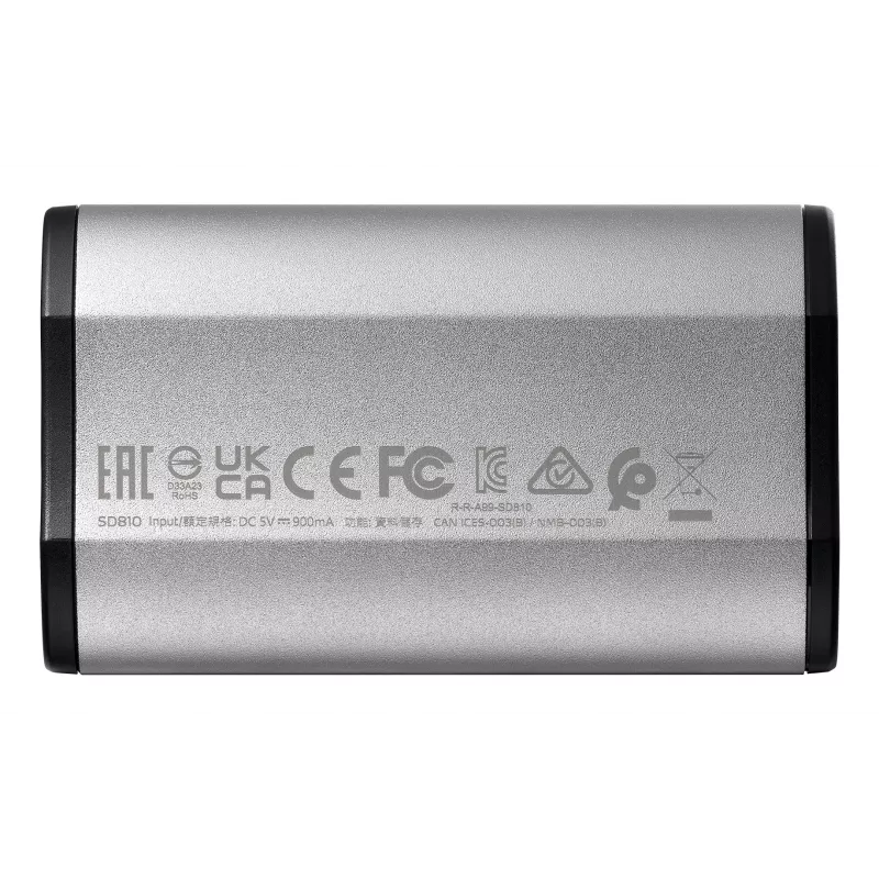 ADATA SD810 2 TB USB Type-C USB 3.2 Gen 2x2 zwart, zilver