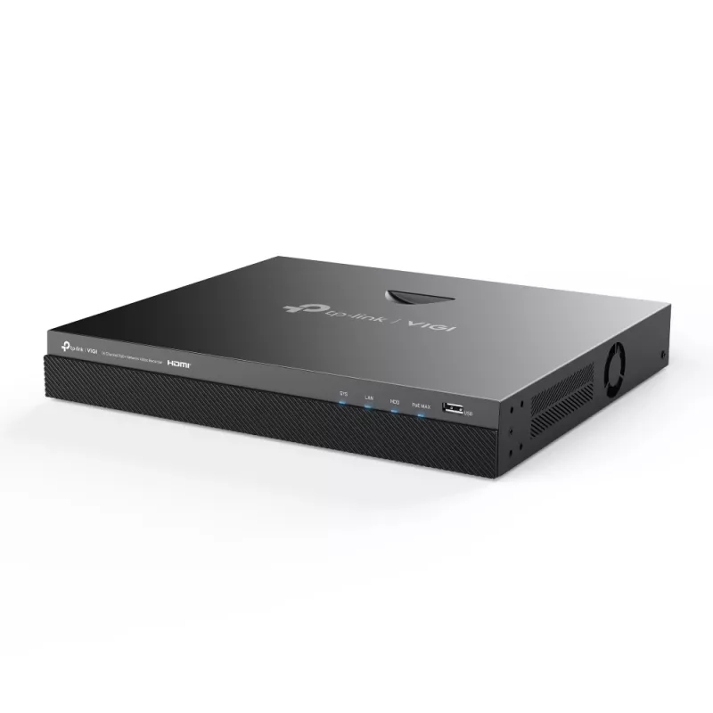 TP-Link VIGI NVR2016H-16P netwerk-videorecorder zwart