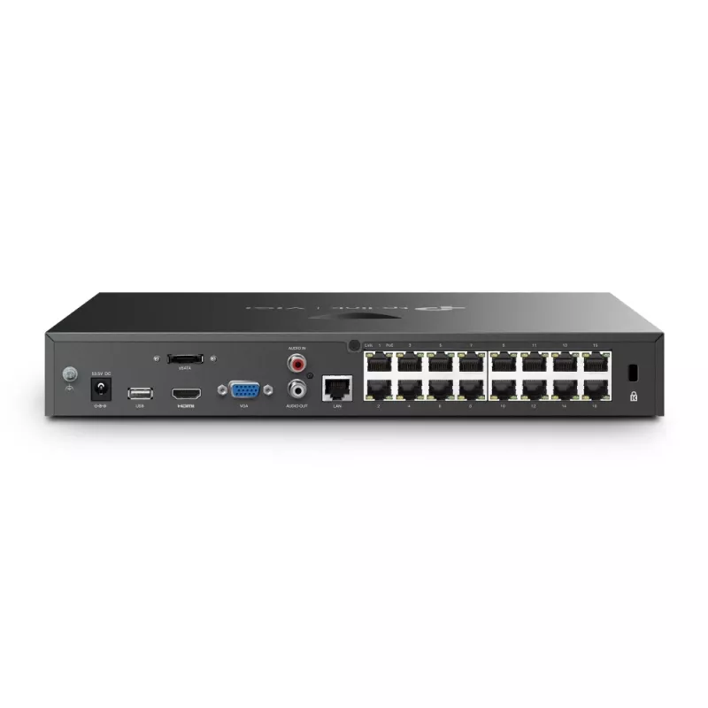 TP-Link VIGI NVR2016H-16P netwerk-videorecorder zwart