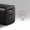 Wandlader Axagon ACU-PQ20 QC3.0 PD Type-C 20W zwart