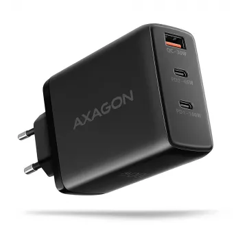 Axagon ACU-DPQ100 PD3.0 & QC 4+ THREE OUTPUTS wandlader 100W