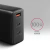 Axagon ACU-DPQ100 PD3.0 & QC 4+ THREE OUTPUTS wandlader 100W