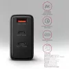 Axagon ACU-DPQ100 PD3.0 & QC 4+ THREE OUTPUTS wandlader 100W