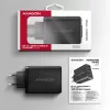 Axagon ACU-DPQ100 PD3.0 & QC 4+ THREE OUTPUTS wandlader 100W