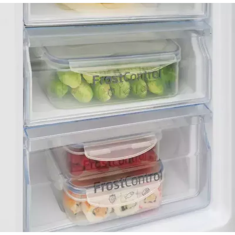 Amica FK200.4(E) vrijstaande koel-vriescombinatie, vriezer onderin, koelkast 109 l + vriezer 48 l, energieklasse E, wit