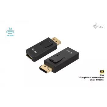 i-tec passieve DisplayPort-naar-HDMI-adapter (max. 4K/30Hz)