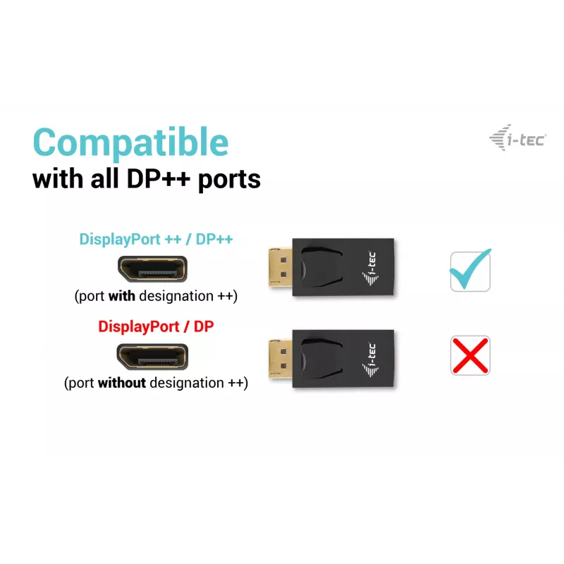 i-tec passieve DisplayPort-naar-HDMI-adapter (max. 4K/30Hz)