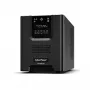 Uninterruptible Power Supply CYBERPOWER PR1000ELCD — 1 kVA (900 W), Line-Interactive, zuivere sinusgolf, 8× C13-uitgangen, LCD, hot-swap accu