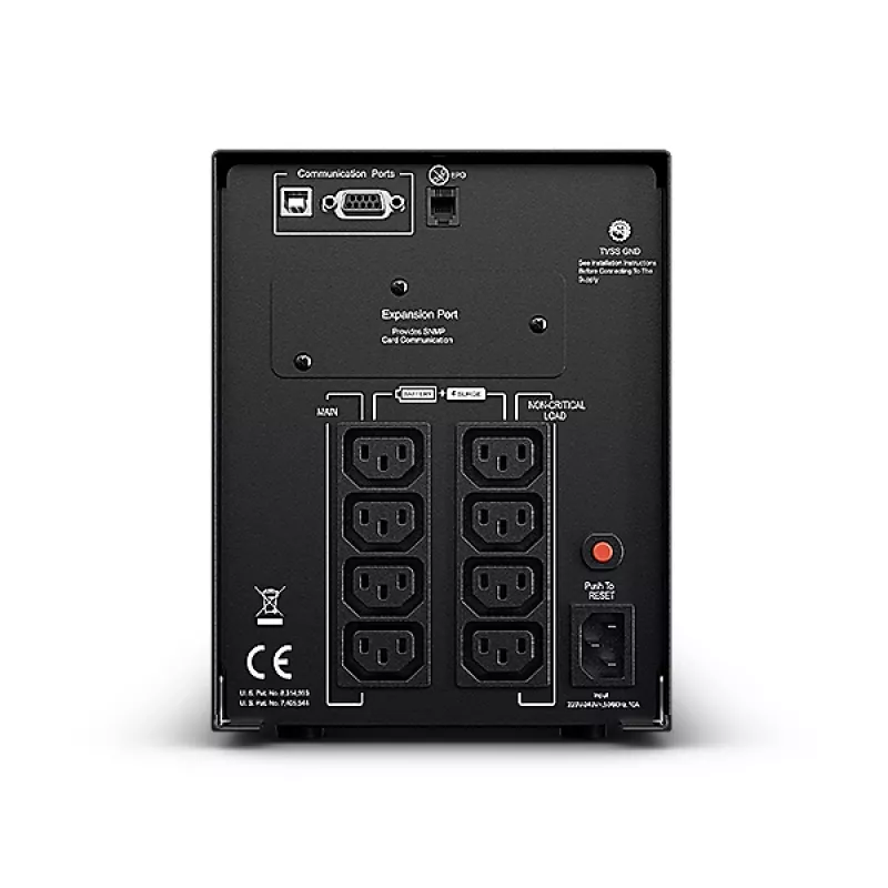 CyberPower PR1500ELCD uninterruptible power supply (USV) Line-Interactive 1,5 kVA 1350 W 8 AC-uitgangen