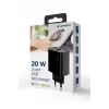 GEMBIRD USB-snellader – 2 poorten Type-A & C, 20 W – zwart