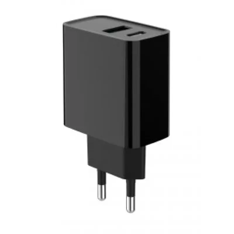 GEMBIRD USB-snellader – 2 poorten Type-A & C, 20 W – zwart