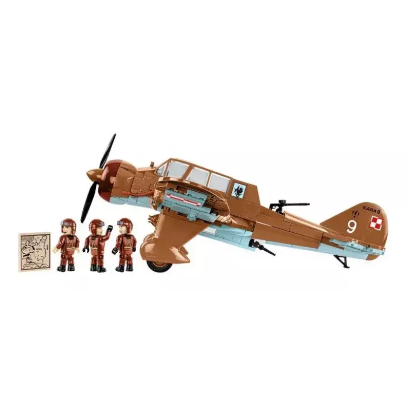 Bouwpakket Cobi PZL.23 Karaś 586 onderdelen