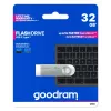 USB-flashdrive GOODRAM UNO3-0320S0R11 32 GB, USB Type-A, USB 3.2 Gen 1, metaal, kapjesloos, zilver