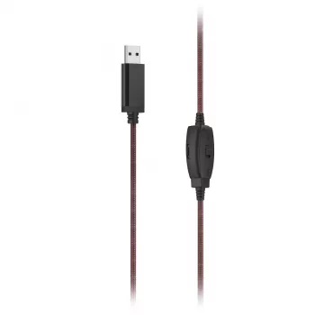 Hama HS-USB400 V2 headset bedraad hoofdband kantoor/callcenter USB Type-A zwart, rood
