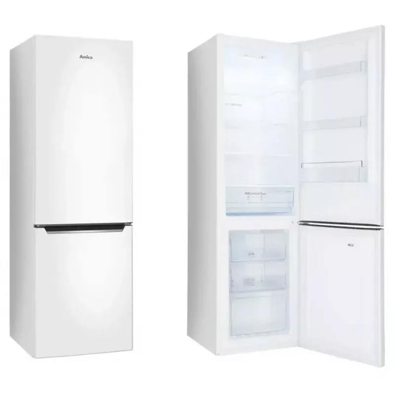 Koel-vriescombinatie AMICA FK 2995.2FT(E) — 299 L, vriesvak onder, No Frost, LED, klasse E