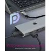 ICY BOX IB-DK4061-CPD bedrade USB 3.2 Gen 1 (3.1 Gen 1) Type-C grijs