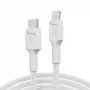 Green Cell PowerStream KABGC07W USB-C-naar-Lightning-kabel, MFi, Power Delivery, 1 m, 29 W, wit