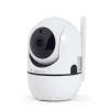 Gembird TSL-CAM-WRHD-02 slimme draaibare wifi-camera voor binnen, Full HD 1080p, Tuya, 355° draaibaar, wit