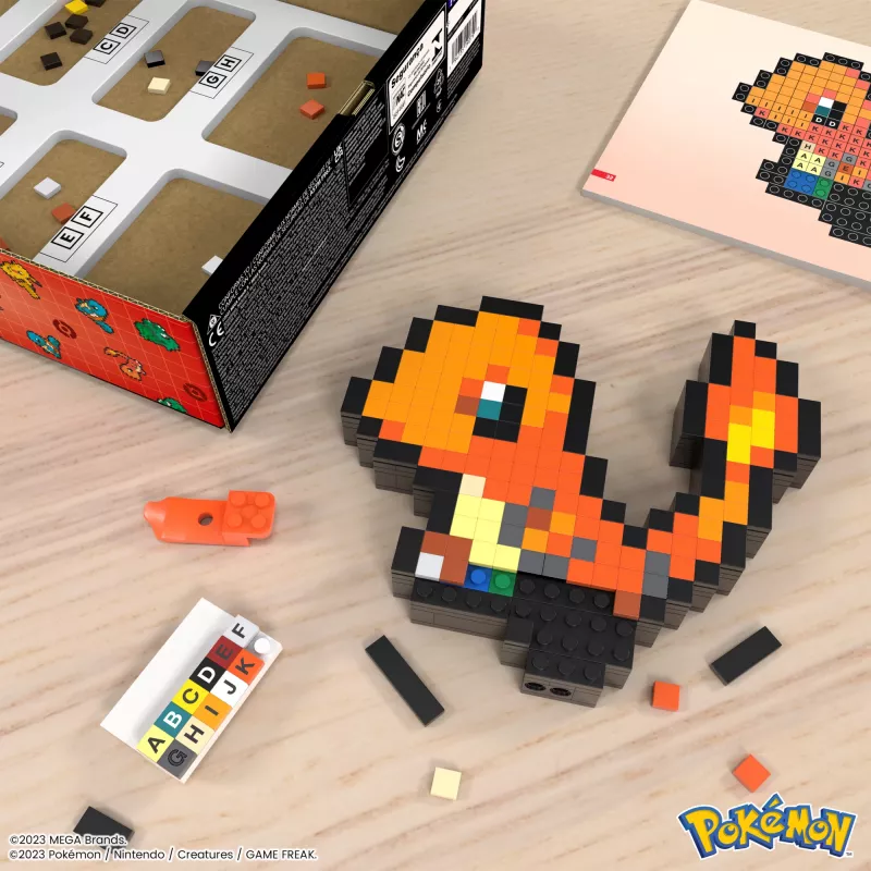 MEGA Pokémon Showcase Glumanda, 13 jaar, kunststof, 484 g