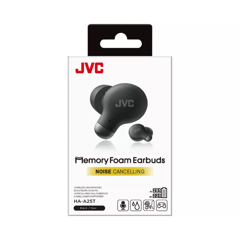 JVC HA-A25T headset True Wireless Stereo (TWS) in-ear gesprekken/muziek Bluetooth zwart