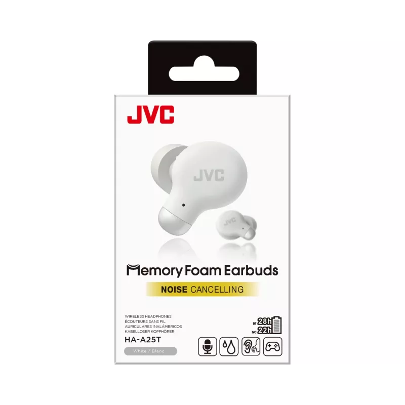JVC HA-A25T headset True Wireless Stereo (TWS) in-ear oordopjes gesprekken/muziek Bluetooth wit