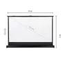 Draagbaar projectiescherm MACLEAN MC-962 40 inch 16:9 vrijstaand matwit
