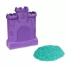 Kinetic Sand, kasteeldoos met 454 g turquoise speelzand, opbergbak, sensorisch speelgoed voor kinderen vanaf 3 jaar