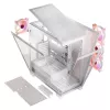 Pc-behuizing MODECOM Volcano SPACE APEX ARGB MIDI Tower wit – staal, zijvenster, ARGB-ventilator, USB-C