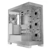 Pc-behuizing MODECOM Volcano SPACE APEX ARGB MIDI Tower wit – staal, zijvenster, ARGB-ventilator, USB-C