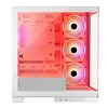 Pc-behuizing MODECOM Volcano SPACE APEX ARGB MIDI Tower wit – staal, zijvenster, ARGB-ventilator, USB-C
