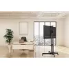 Techly ICA-TR216T mobiele tv-trolley voor schermen van 37–70 inch (tot 177,8 cm), max. 50 kg, 2 planken, zwart