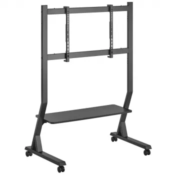 Vloerstandaard TECHLY 366983 voor 45–90 inch televisies, zwart, staal, hoogte 1026–1126 mm, max. VESA 800x400, belasting 60 kg