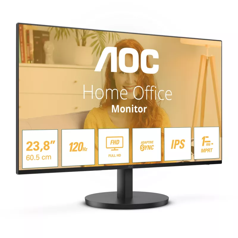 AOC 24B3HA2 computermonitor 60,5 cm (23,8 inch) 1920 x 1080 pixel Full HD LED zwart