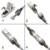 Gereedschapsloze RJ45-stekker QOLTEC 54540 CAT6 STP voor afgeschermde ethernetkabels