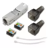 Gereedschapsloze RJ45-stekker QOLTEC 54540 CAT6 STP voor afgeschermde ethernetkabels