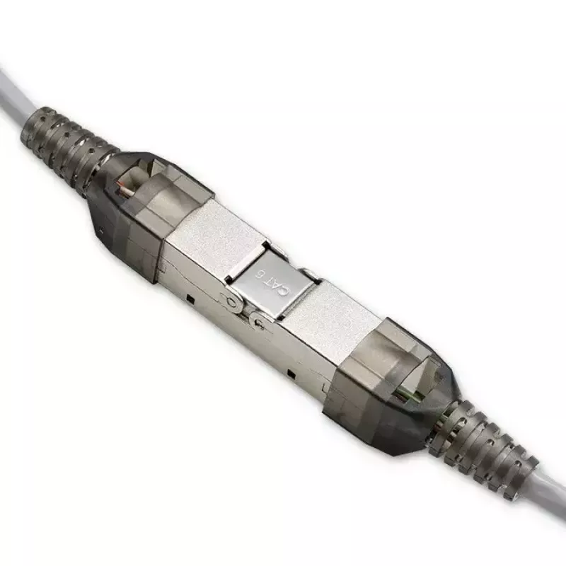 Gereedschapsloze RJ45-stekker QOLTEC 54540 CAT6 STP voor afgeschermde ethernetkabels