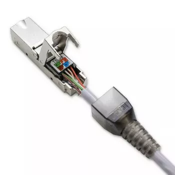 Gereedschapsloze RJ45-stekker QOLTEC 54540 CAT6 STP voor afgeschermde ethernetkabels