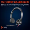HP Poly Blackwire 3325 stereo USB-C headset +3.5mm plug +USB-C/A adapter