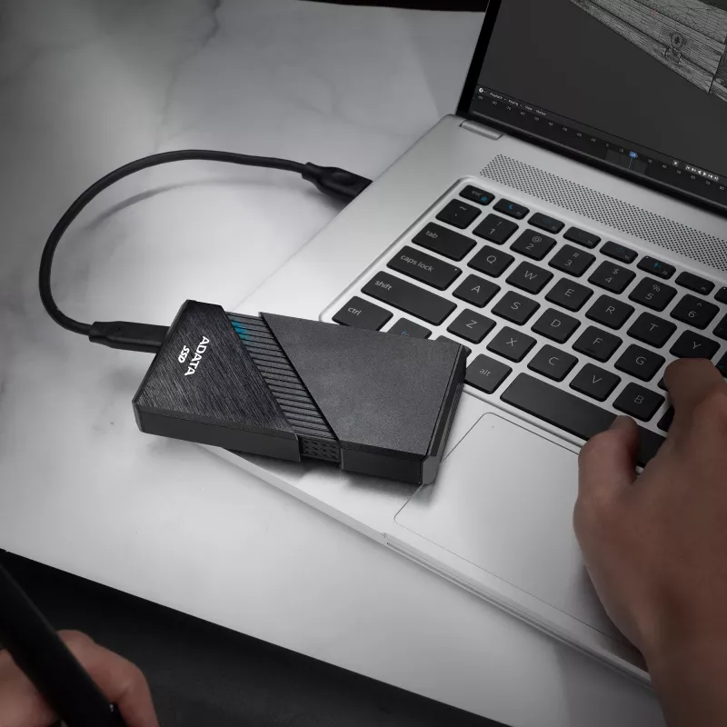 ADATA SE920 Thunderbolt-technologie 4 TB USB Type-C USB4 Gen 3x2 zwart