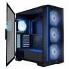 PC-behuizing MODECOM Horizon ARGB FLOW MIDI zwart — E-ATX-ondersteuning, gehard glas, ARGB, USB-C, max. GPU 400 mm