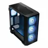 PC-behuizing MODECOM Horizon ARGB FLOW MIDI zwart — E-ATX-ondersteuning, gehard glas, ARGB, USB-C, max. GPU 400 mm