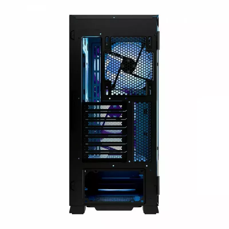 PC-behuizing MODECOM Horizon ARGB FLOW MIDI zwart — E-ATX-ondersteuning, gehard glas, ARGB, USB-C, max. GPU 400 mm
