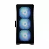 PC-behuizing MODECOM Horizon ARGB FLOW MIDI zwart — E-ATX-ondersteuning, gehard glas, ARGB, USB-C, max. GPU 400 mm