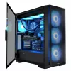 PC-behuizing MODECOM Horizon ARGB FLOW MIDI zwart — E-ATX-ondersteuning, gehard glas, ARGB, USB-C, max. GPU 400 mm