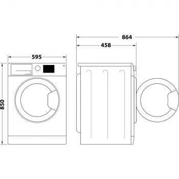 Whirlpool WRBSS 6249 S EU wasmachine frontlader 6 kg 1151 t/min wit